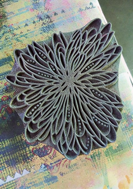 Carved block detail